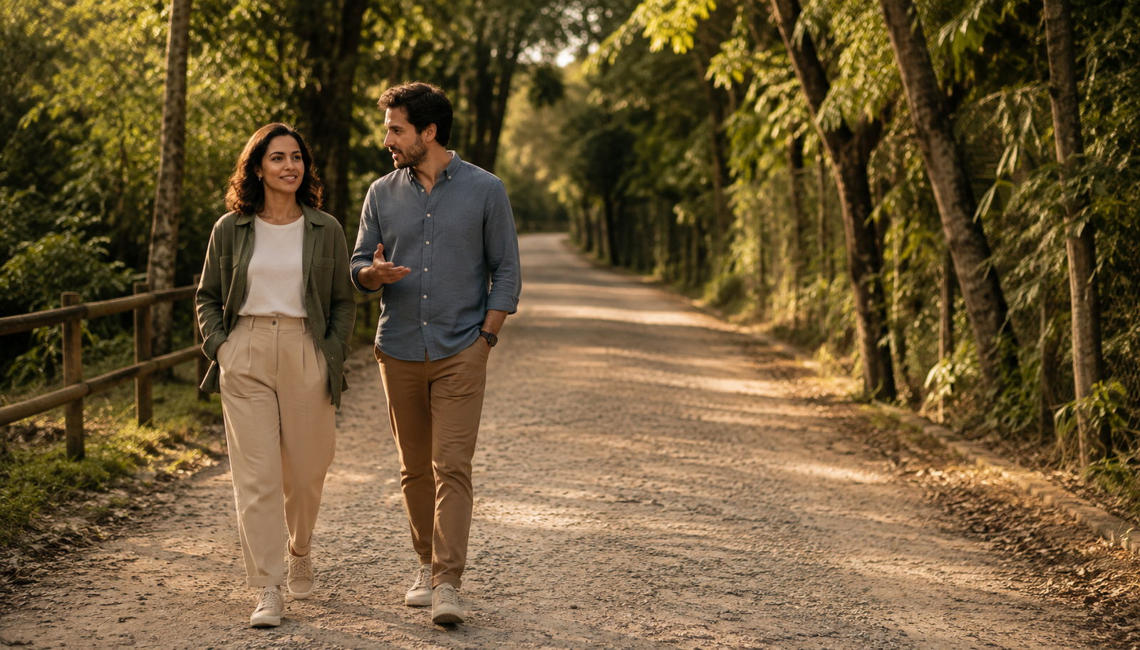 Caminhada ao Entardecer no Parque